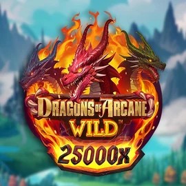 Dragons of Arcane Wild logo by Foxium at LuckyHills Casino