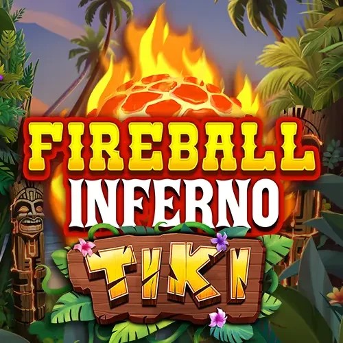 Fireball Inferno Tiki logo by NetEnt at LuckyHills Casino