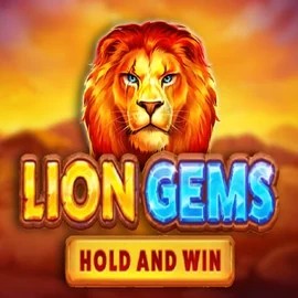 Lion Gems Hold and Win slot icon by Playson, available at LuckyHills Casino