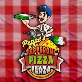 Peppe’s Pepperoni Pizza Plaza online game logo by Pragmatic Play on hillscasino.ca