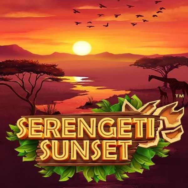 Serengeti Sunset slot logo by Skywind Group at LuckyHills Casino